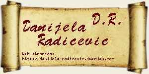 Danijela Radičević vizit kartica